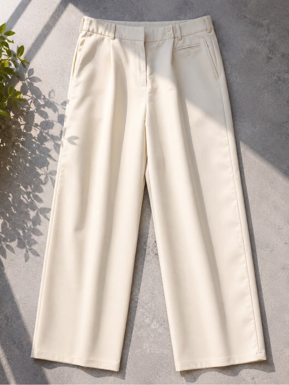 Dress Barn Women Relaxed Wide-Leg Pleated Dress Pants Pockets 31" Inseam